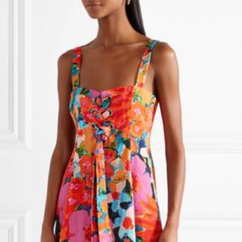 Gorgeous Mara Hoffman Mei Lei floral dress. Stunning colors, perfect for summer